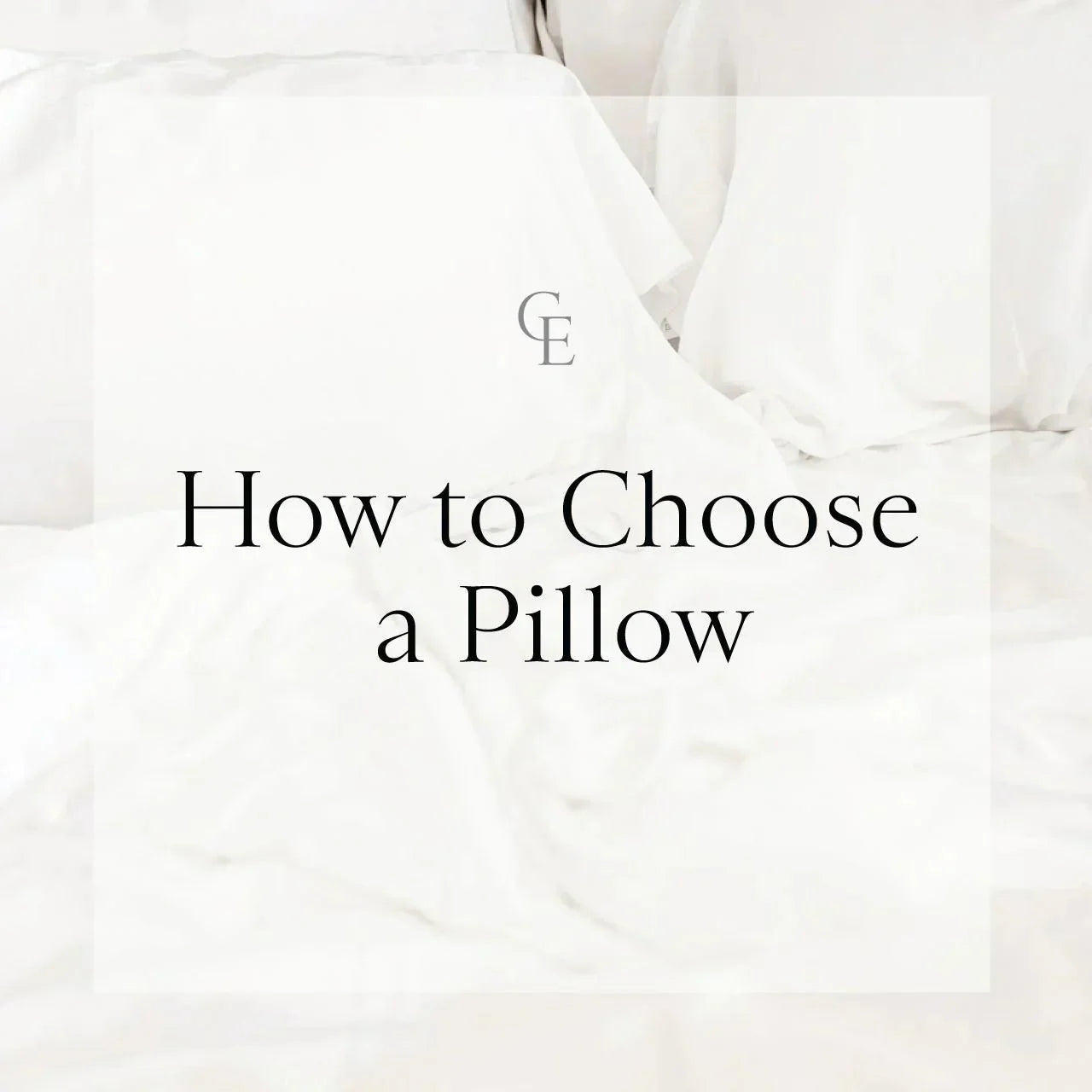How to Choose a Pillow