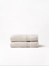 Seashell hand towels folded with white background |Color:Seashell