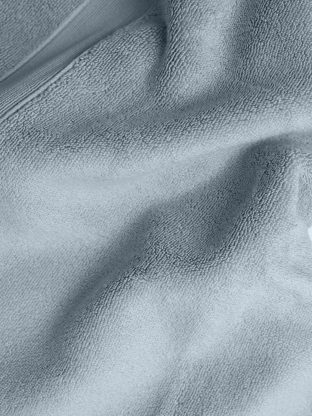Close up of harbor mist luxe towel 