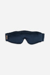 Blue Silk sleep mask on a white background |Color:Navy